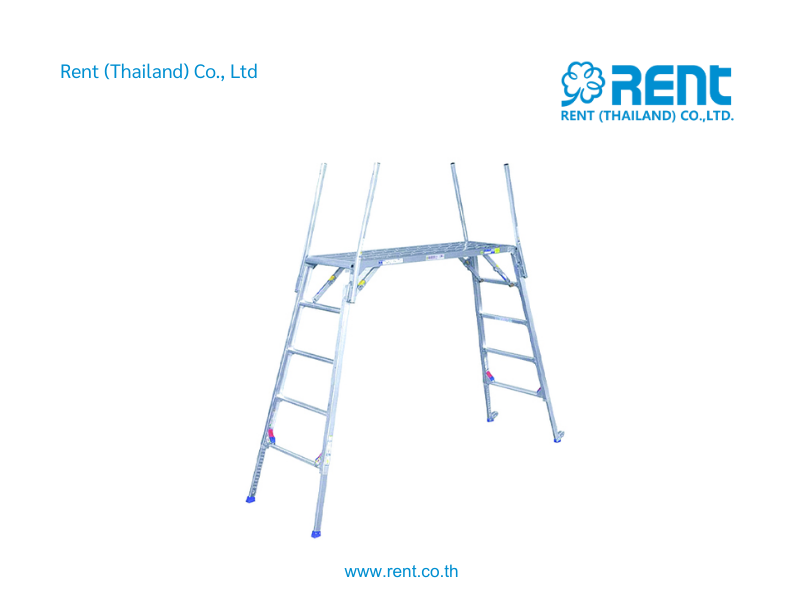 Wide stepladder